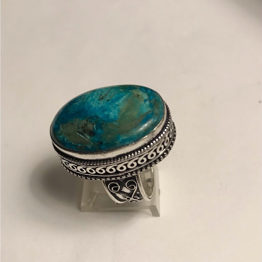 Chrysocolla 925 Sterling Silver Ring